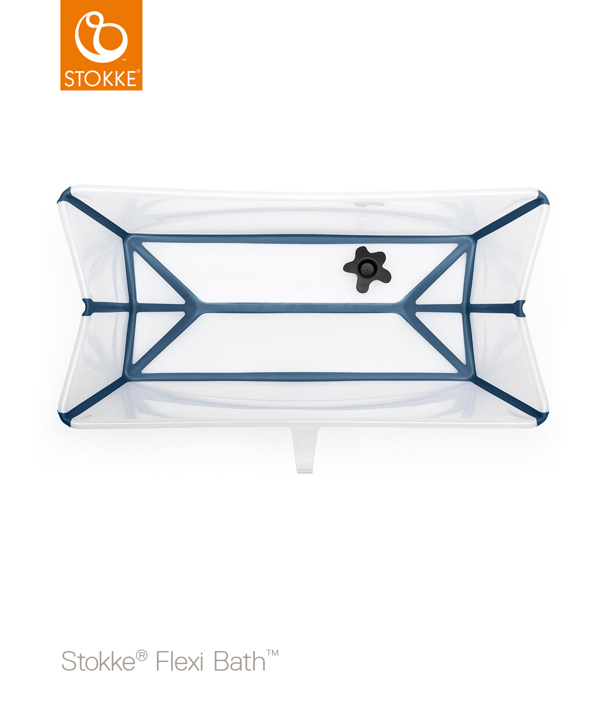 Stokke® Flexi Bath® babybadekar, transparentblue