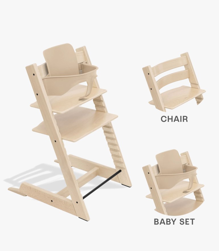 Tripp Trapp bøk med babyset null - undefined - 1