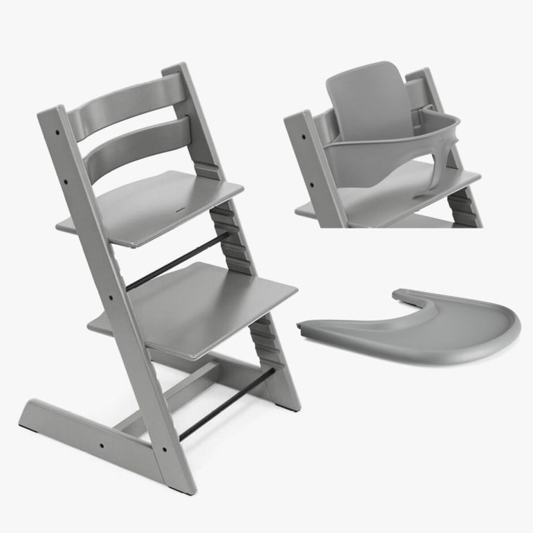 Tripp Trapp barnestol med baby set og spisebrett null - undefined - 1