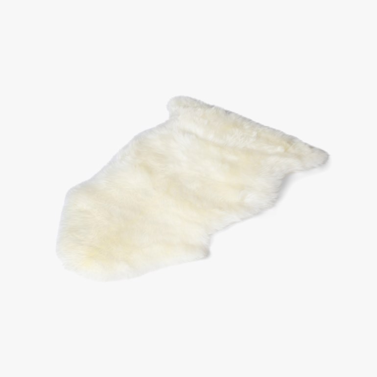 Eir langhåret lammeskinn 80-90 cm Hvit - 11011735-white-80-90cm - 1