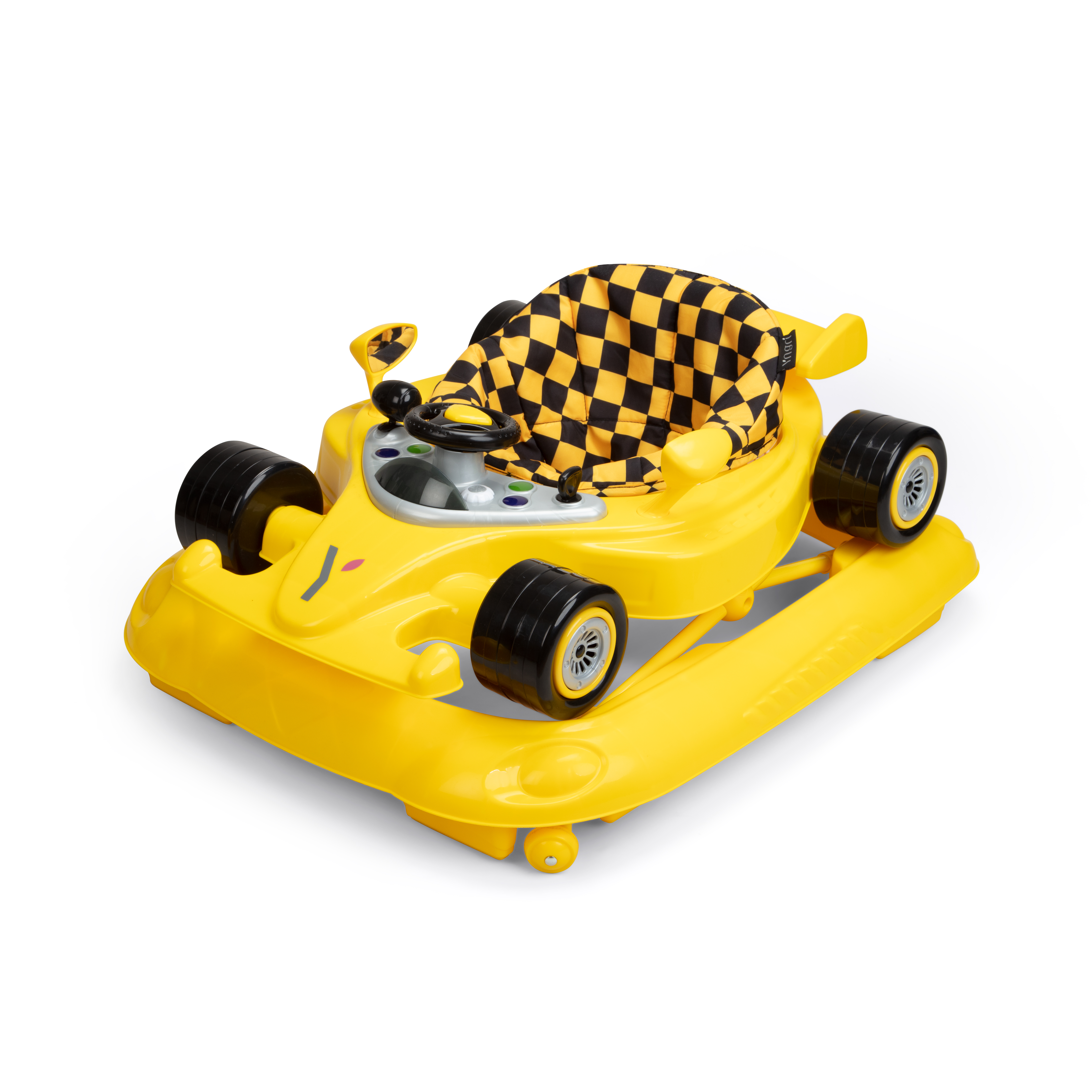 Torfast gåstol, yellow