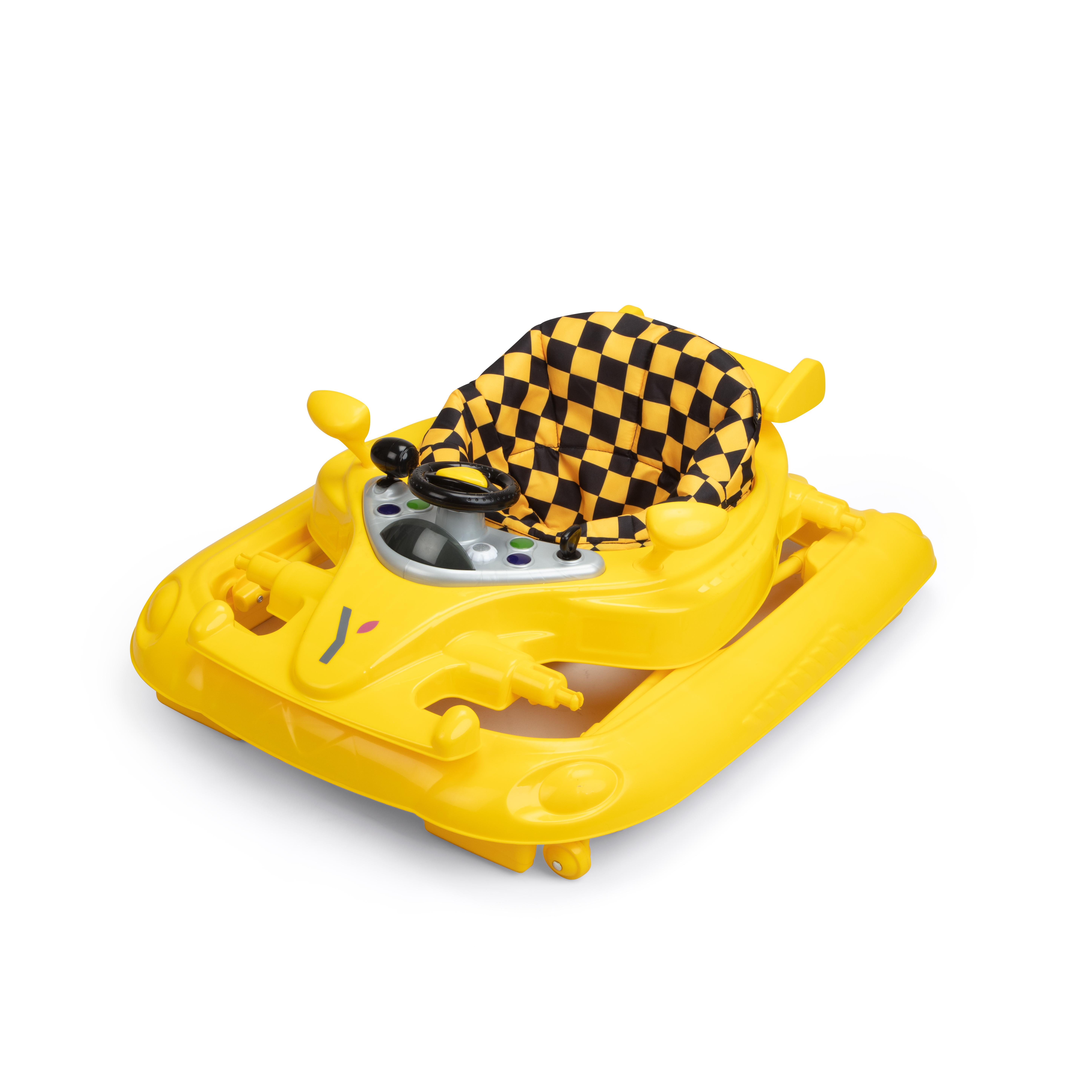 Torfast gåstol, yellow